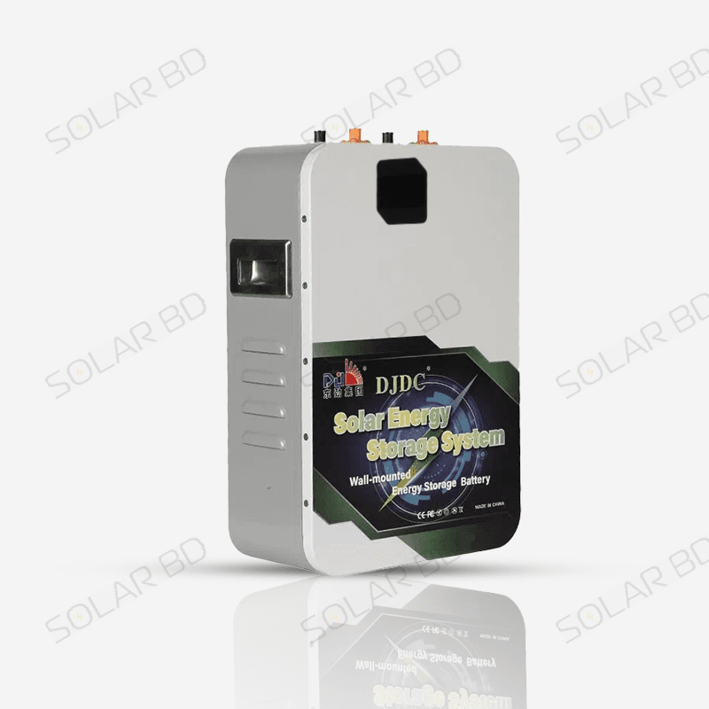 DJDC 24V 100Ah LiFePO4 Battery – 2.56kWh Wall-Mounted High-Capacity Solar Energy Storage